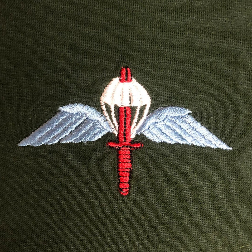 British Parachutist Commando Wings (winged dagger)  - Embroidered - Choose your Garment