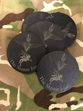Load image into Gallery viewer, Unit Personalised Engraved Slate Coasters - Mess Dinner Logo Coasters
