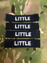 Load image into Gallery viewer, 2 x Royal Navy Name tape Badge - Foul Weather Smock / Waterproof Jacket Variant