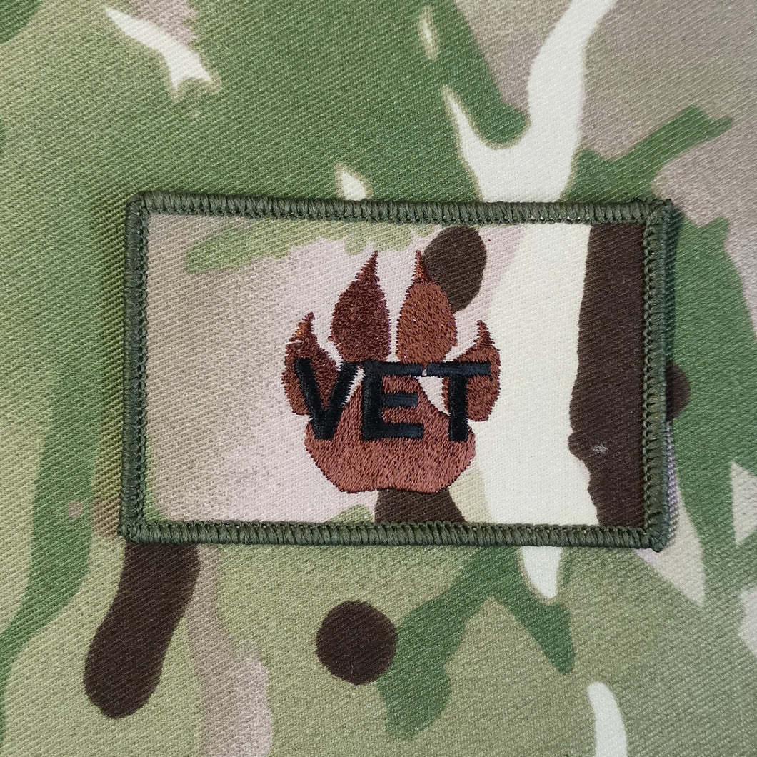 Embroidered Army K9 MWD (Military Working Dogs) - Vet