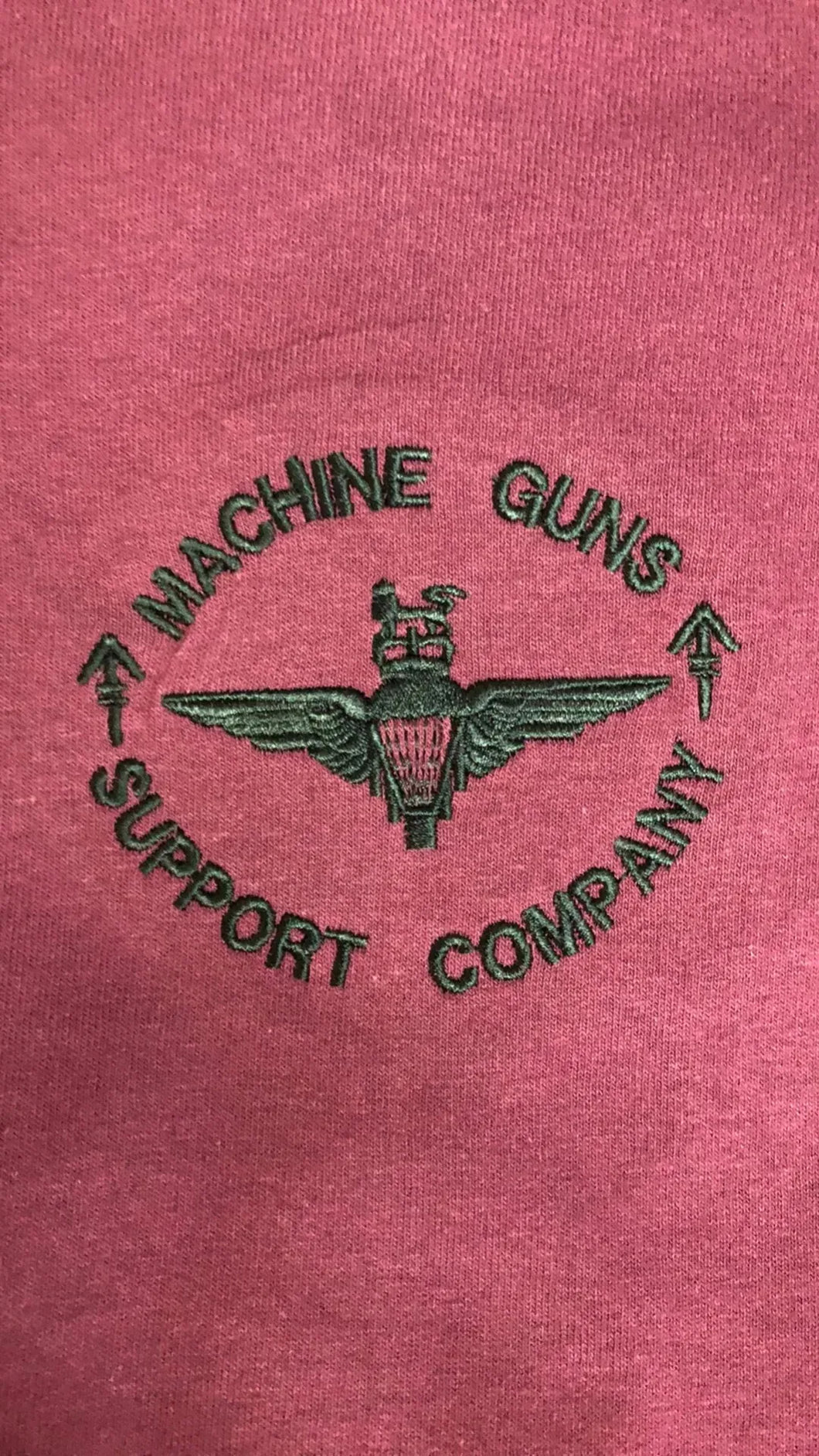 Embroidered Logo / Motif - Choose your Garment - Machine Guns / Support Company Parachute Regiment