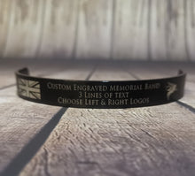 Load image into Gallery viewer, Memorial Bracelet (Customize) Honor / KIA Bracelet / Remembrance / Loss of Child / Loss / Memoriam / Military -Custom Engraving
