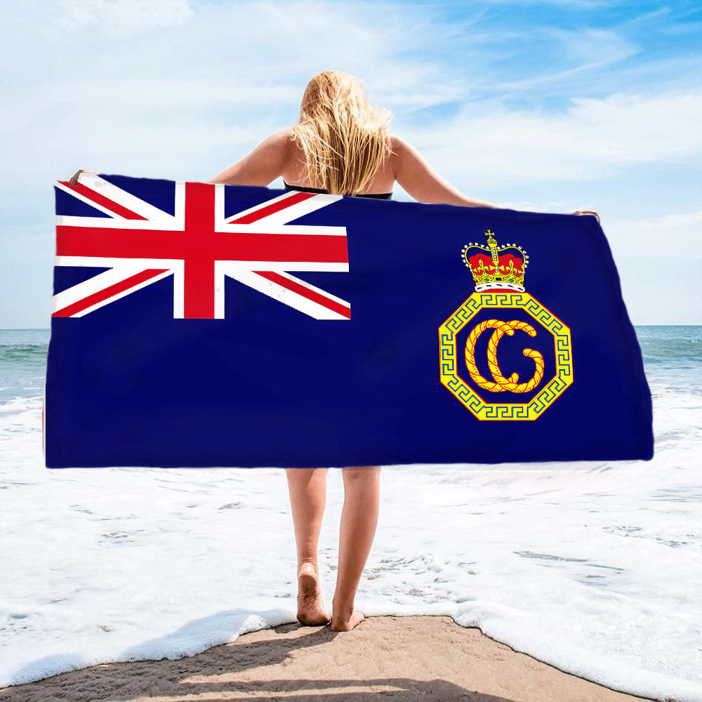 HM Coastguard Ensign - Fully Printed Towel - Choose your size