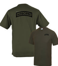 Load image into Gallery viewer, Airborne Tab / Rocker - Fully Printed Wicking Fabric T-shirt