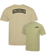 Load image into Gallery viewer, Airborne Tab / Rocker - Fully Printed Wicking Fabric T-shirt