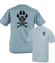 Load image into Gallery viewer, K9 Dog Handler skull & cross bones - Fully Printed Wicking Fabric T-shirt