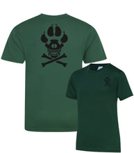 Load image into Gallery viewer, K9 Dog Handler skull & cross bones - Fully Printed Wicking Fabric T-shirt
