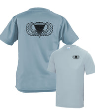 Load image into Gallery viewer, USA Army Wings Airborne forces Paratrooper - Fully Printed Wicking Fabric T-shirt