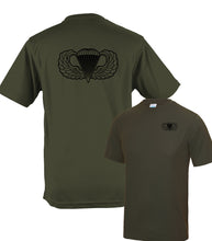 Load image into Gallery viewer, USA Army Wings Airborne forces Paratrooper - Fully Printed Wicking Fabric T-shirt