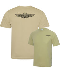 Load image into Gallery viewer, USA US Navy Wings Airborne forces Paratrooper - Fully Printed Wicking Fabric T-shirt