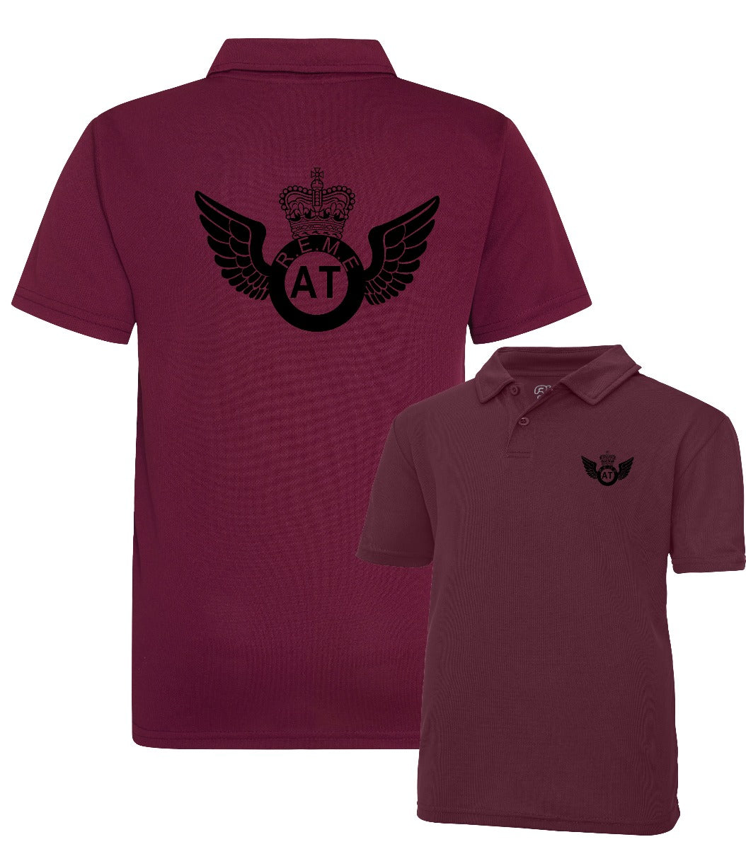 Double Printed AT Wings Wicking Polo Shirt