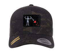 Load image into Gallery viewer, Embroidered Flexfit Yupong Cap Blackbeard Flag Baseball Cap (Edward Teach)