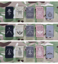 Load image into Gallery viewer, Windproof Petrol Star Lighter Fully Personalised Engraved - Your Design - Text & Logo