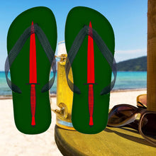 Load image into Gallery viewer, Printed Flip Flops - Commando Dagger
