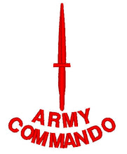 Load image into Gallery viewer, Embroidered Design - Choose your Garment - Army Commando Red Dagger