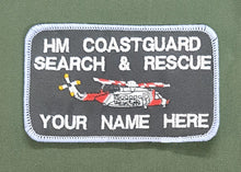 Load image into Gallery viewer, Bespoke Pilot / Crew Team Name Badge - HM Coastguard Search &amp; Rescue (Sikorsky)
