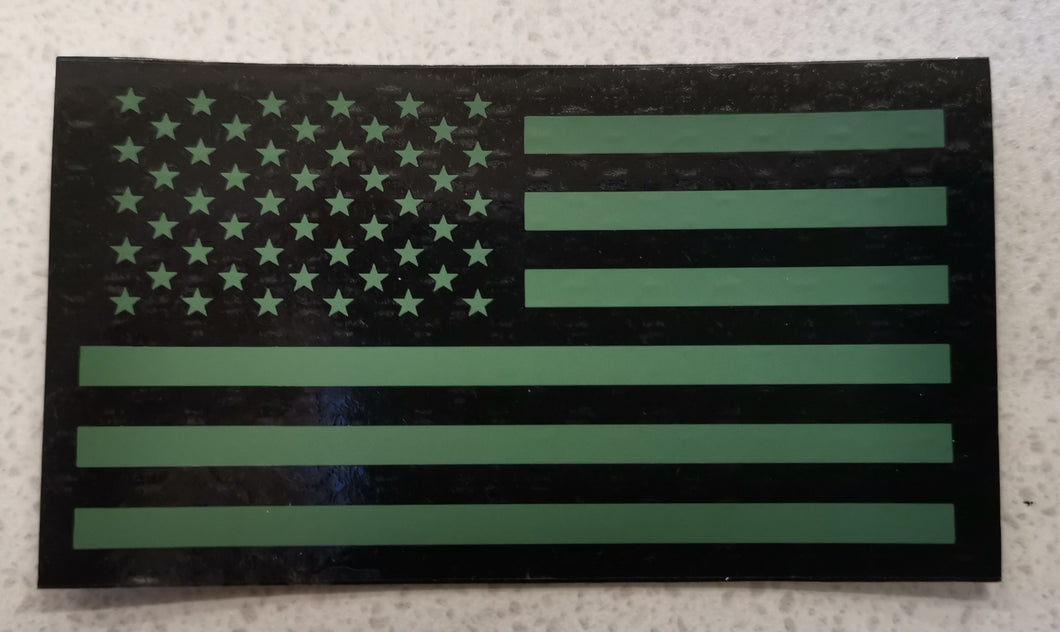 Infra Red American Flag (Ir) Usa Flag Green / Black