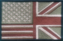Load image into Gallery viewer, Large Embroidered Chest Flag UK USA  5&quot; X 3&quot;
