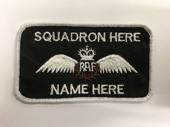 Bespoke Air / Ground Crew RAF AAC Name Badge RAF Pilot Wings