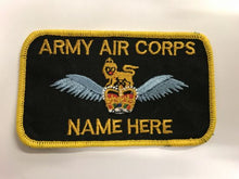 Load image into Gallery viewer, Bespoke Air / Ground Crew RAF AAC Name Badge AAC Pilot Wings