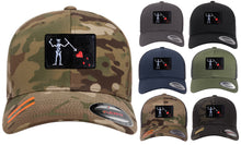 Load image into Gallery viewer, Embroidered Flexfit Yupong Cap Blackbeard Flag Baseball Cap (Edward Teach)