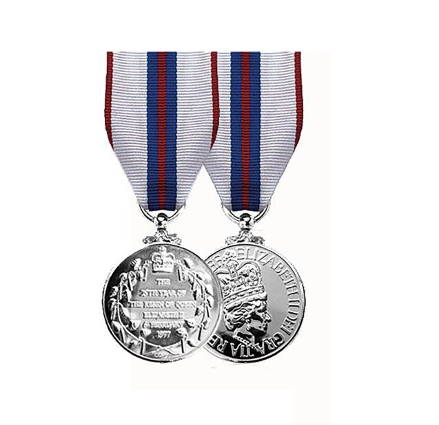 Official Miniature Queens Silver Jubilee (QSJM) Medal  (EIIR)