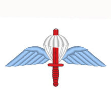 Load image into Gallery viewer, British Parachutist Commando Wings (winged dagger)  - Embroidered - Choose your Garment
