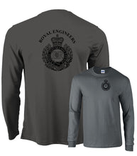Load image into Gallery viewer, Double Printed Royal Engineers Long sleeve Wicking T-Shirt