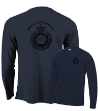 Load image into Gallery viewer, Double Printed Royal Engineers Long sleeve Wicking T-Shirt