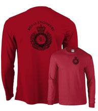 Load image into Gallery viewer, Double Printed Royal Engineers Long sleeve Wicking T-Shirt
