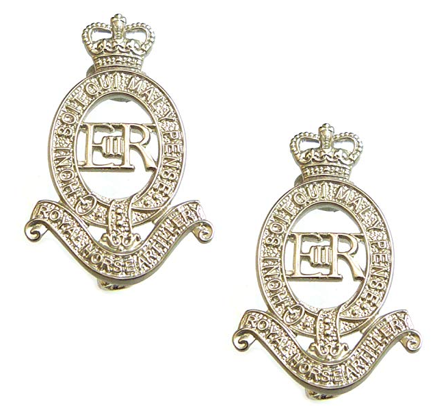 Royal Horse Artillery Collar Badges RHA