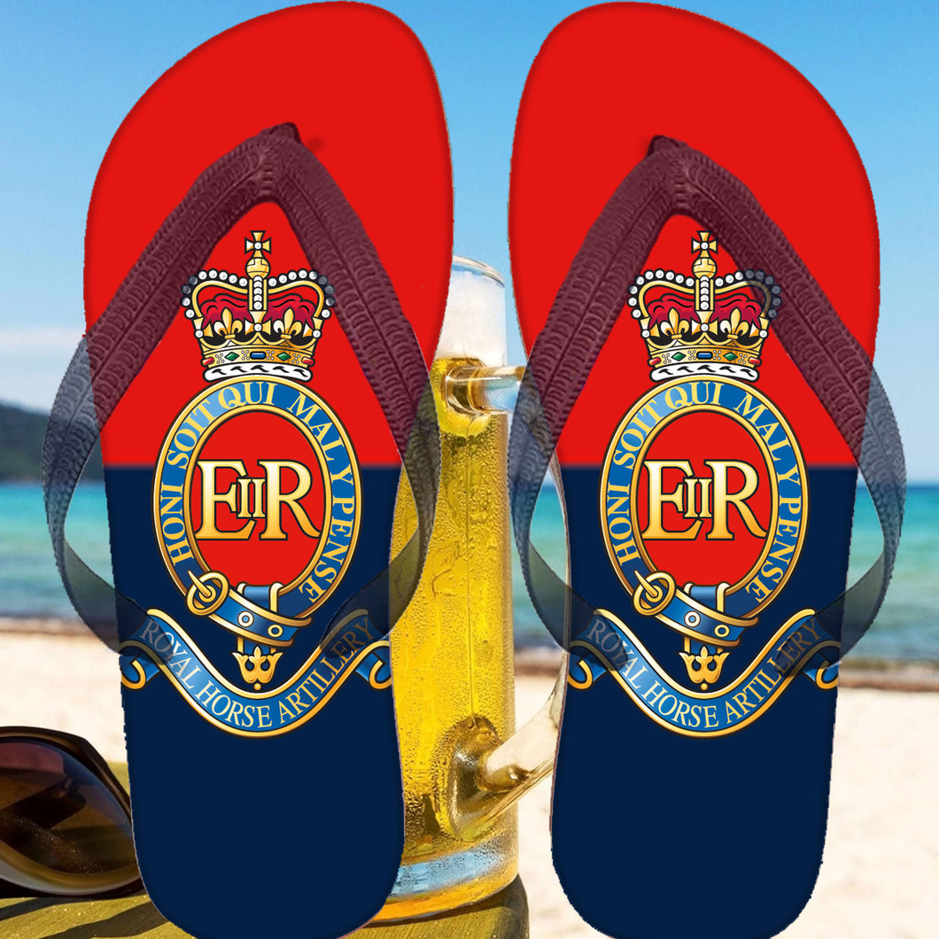 Printed Flip Flops - RHA Royal Horse Artillery