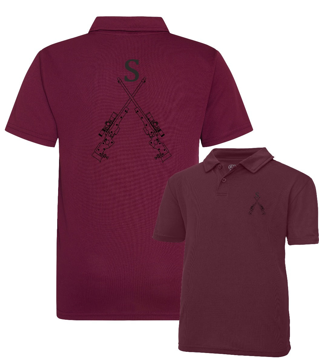Double Printed Sniper Wicking Polo Shirt