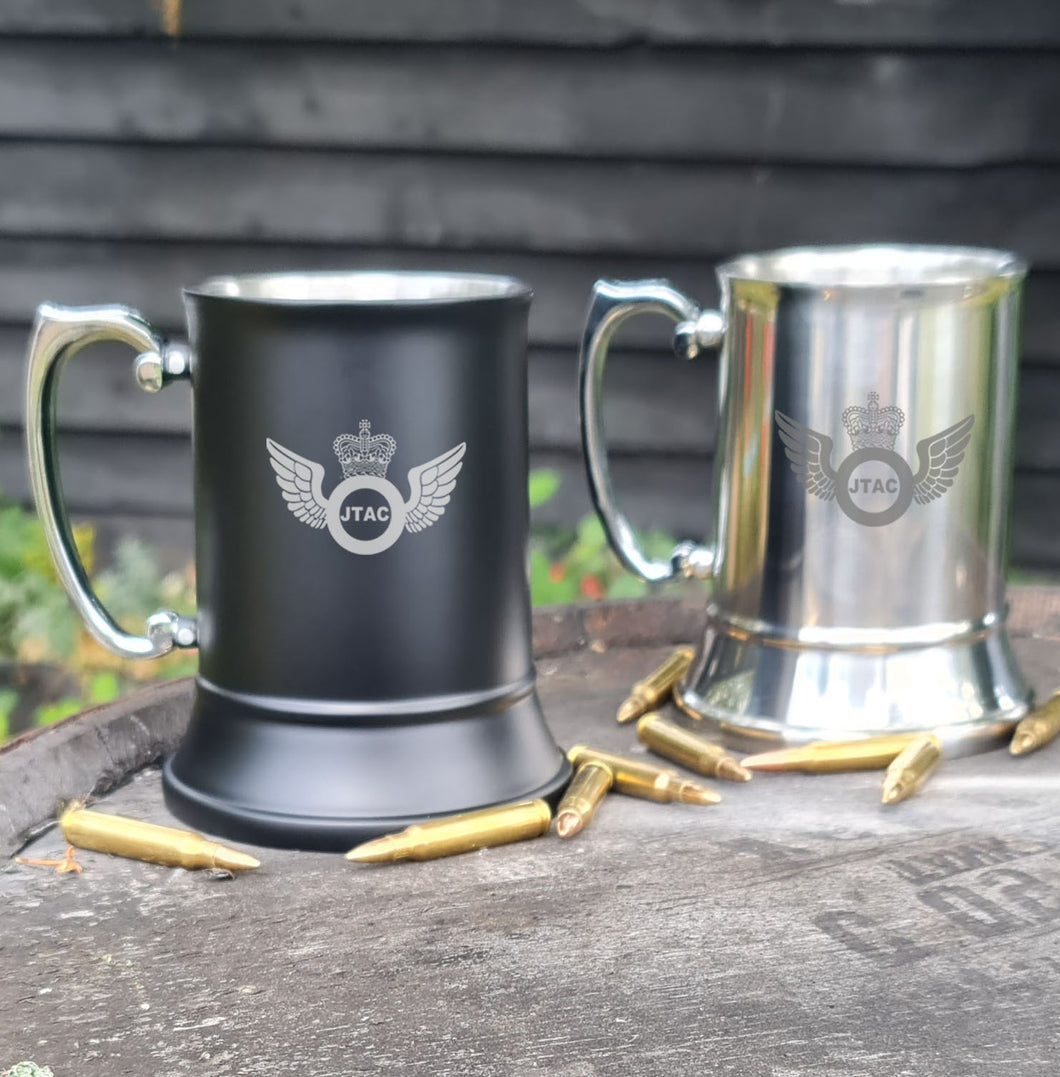 Engraved Stainless Steel Tankard 500ml - choose your design