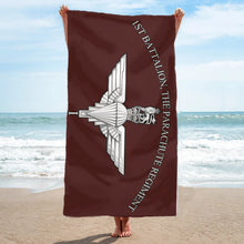 Load image into Gallery viewer, EIIR Parachute Regiment / Battalion - Printed Towel (choose your battalion)

