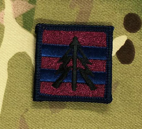 Embroidered Map Symbol Patch 40mm x 40mm Royal Engineers RE Recce Patch
