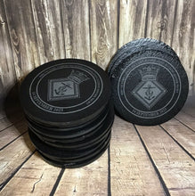 Load image into Gallery viewer, Royal Navy Trafalgar Night Engraved Slate Coasters - Mess Dinner Logo Coasters
