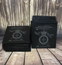 Load image into Gallery viewer, RAF Squadron Personalised Engraved Slate Coasters - Special Occasion 007
