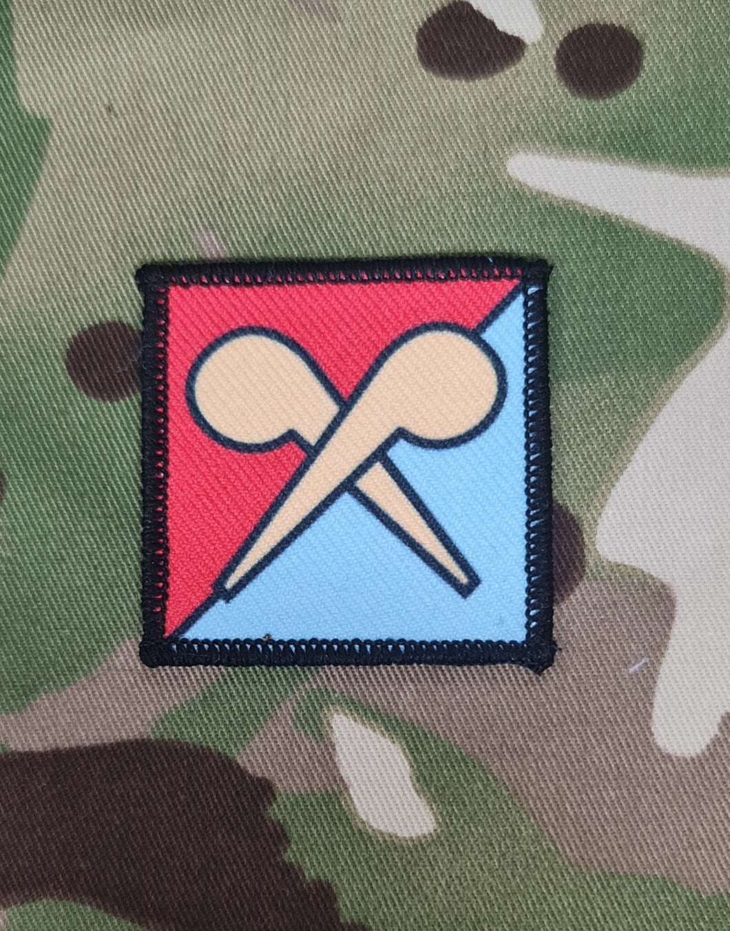 Joint NBC Defence Regiment (Tank Regiment / RAF / RE - 28 Engineer Regiment)  (CBRN) Badge Full Colour Unit Badge