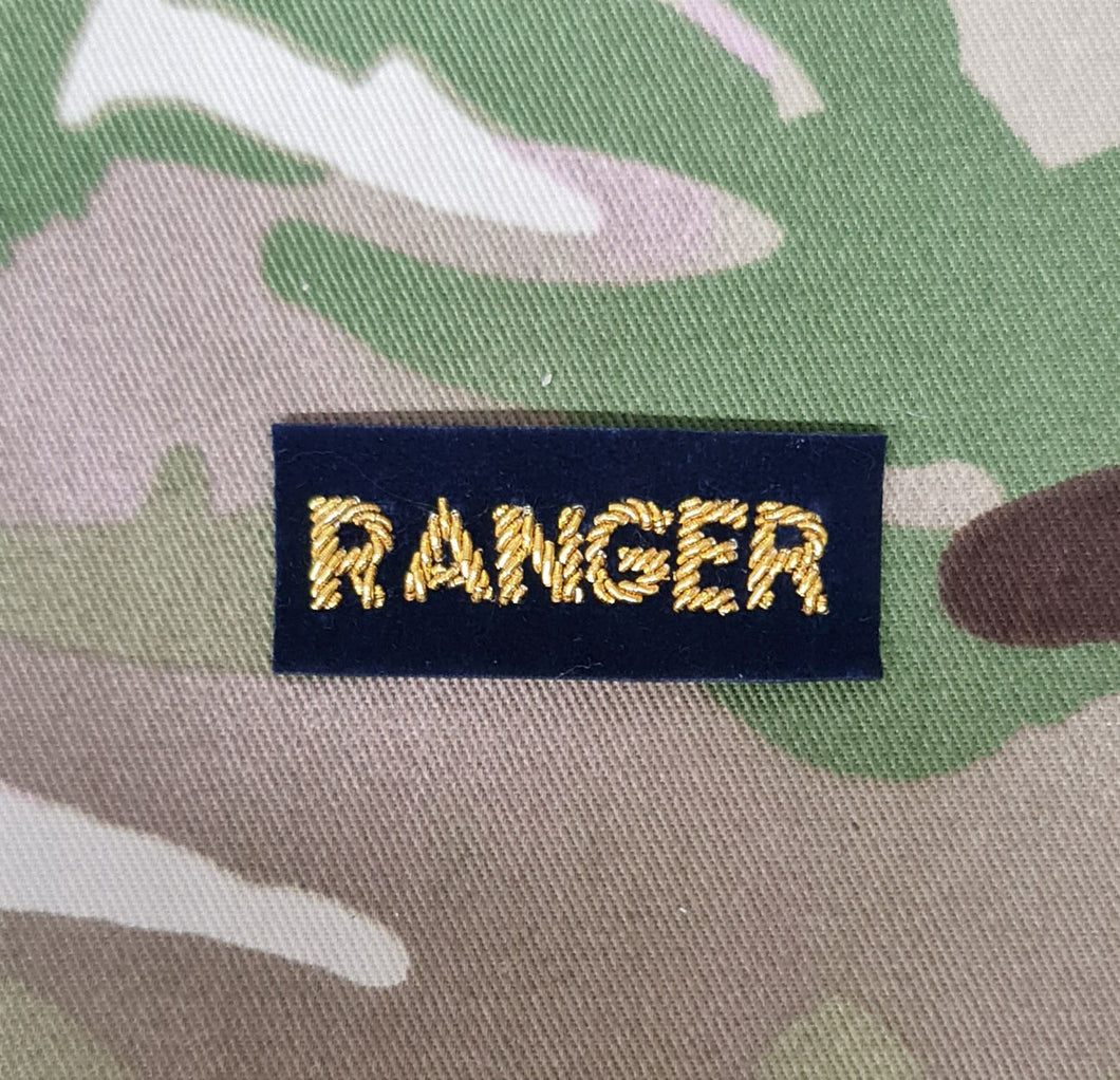 Regimental Ranger Tab Ranger Regiment Tab Bullion Wire (No1 Dress) – hanger39colchester