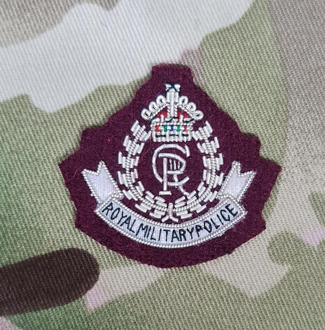 Royal Military Police / RMP Maroon Officers Bullion stitched Beret Bad ...