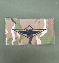 Load image into Gallery viewer, Bulgaria / Bulgarian - US (OCP, Full Size) Ripstop multicam fabric embroidered Parachutist wing jump patch / badge
