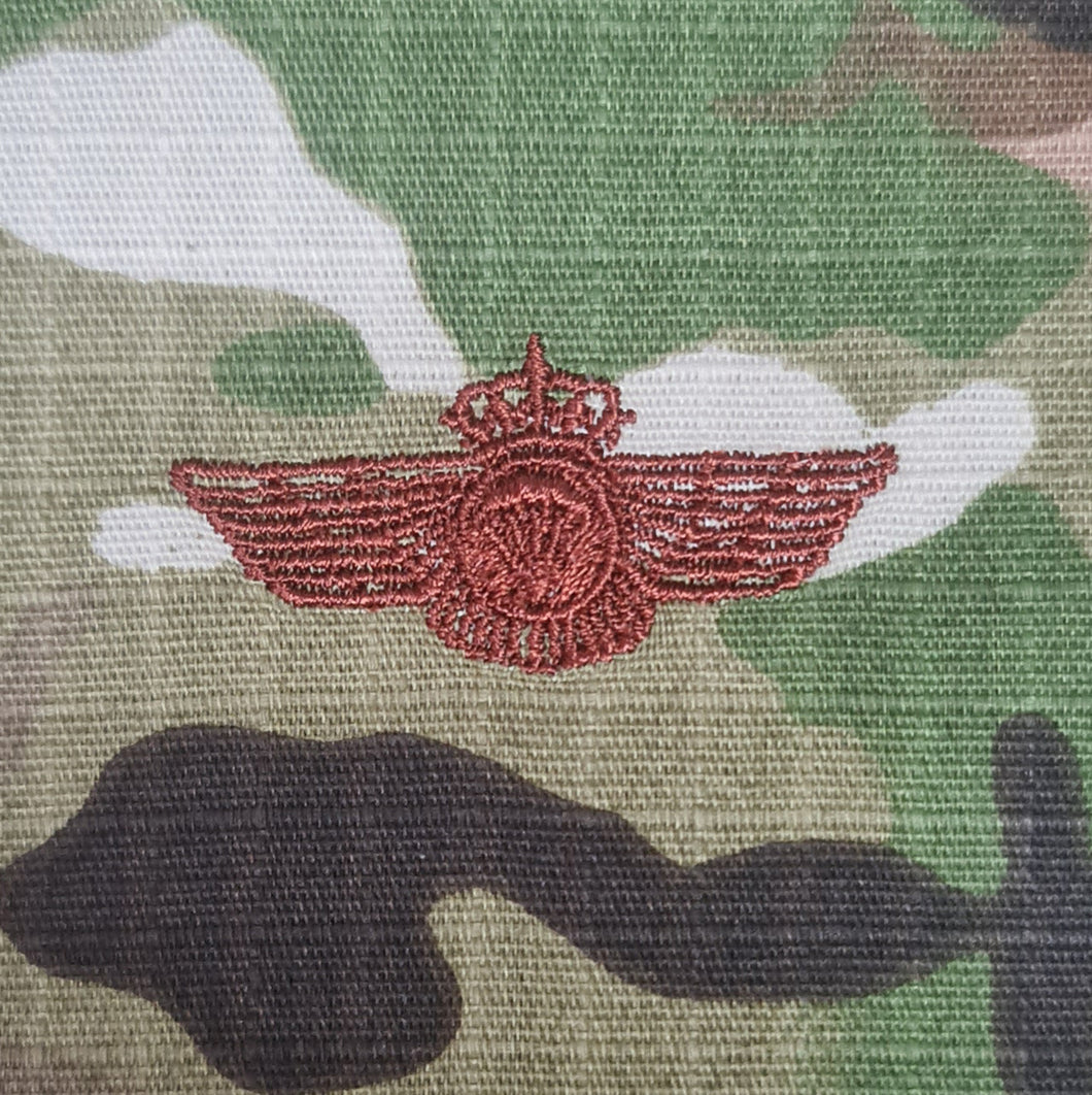 Spanish/Spain paracaidista - US (OCP, Regulation Size) Ripstop multicam fabric embroidered Parachutist wing jump patch / badge