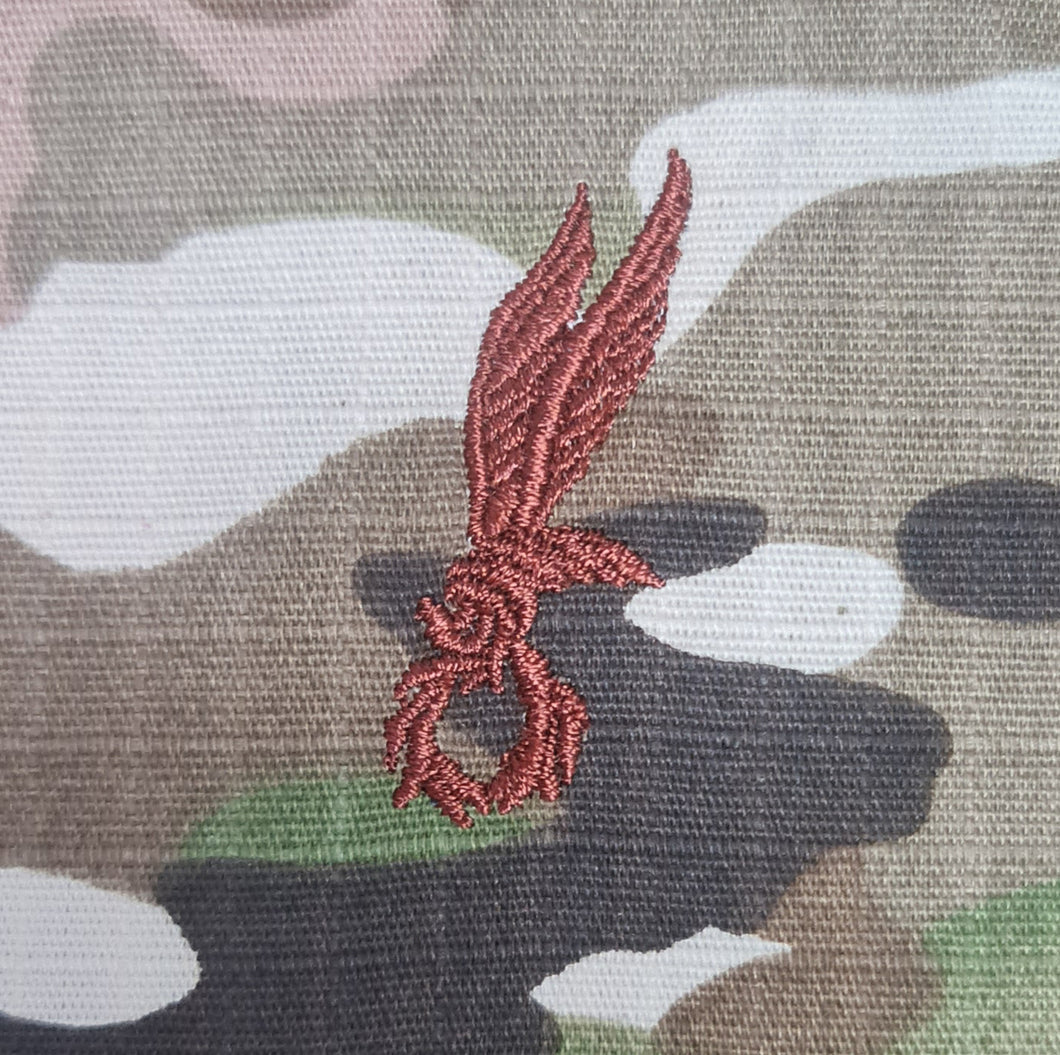 Polish / Polska / Poland- US (OCP, Regulation Size) Ripstop multicam fabric embroidered Parachutist wing jump patch / badge