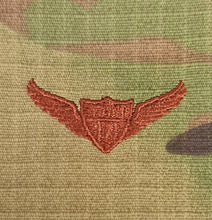 Load image into Gallery viewer, Mexican - US (OCP, Regulation Size) Ripstop multicam fabric embroidered Parachutist wing jump patch / badge
