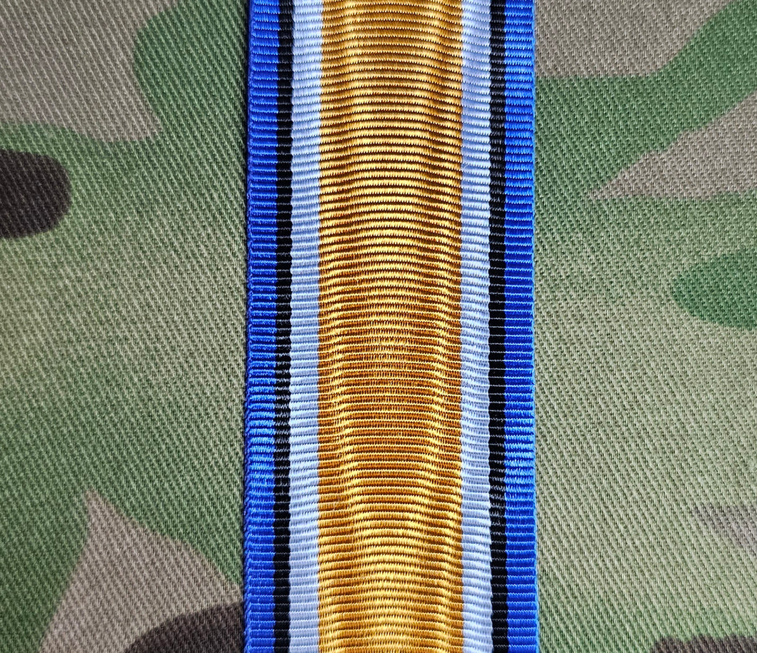 Service Ribbon Ww1 WW1 War Medal Ribbon (original silk water ribbon style) (Full Size & M ...