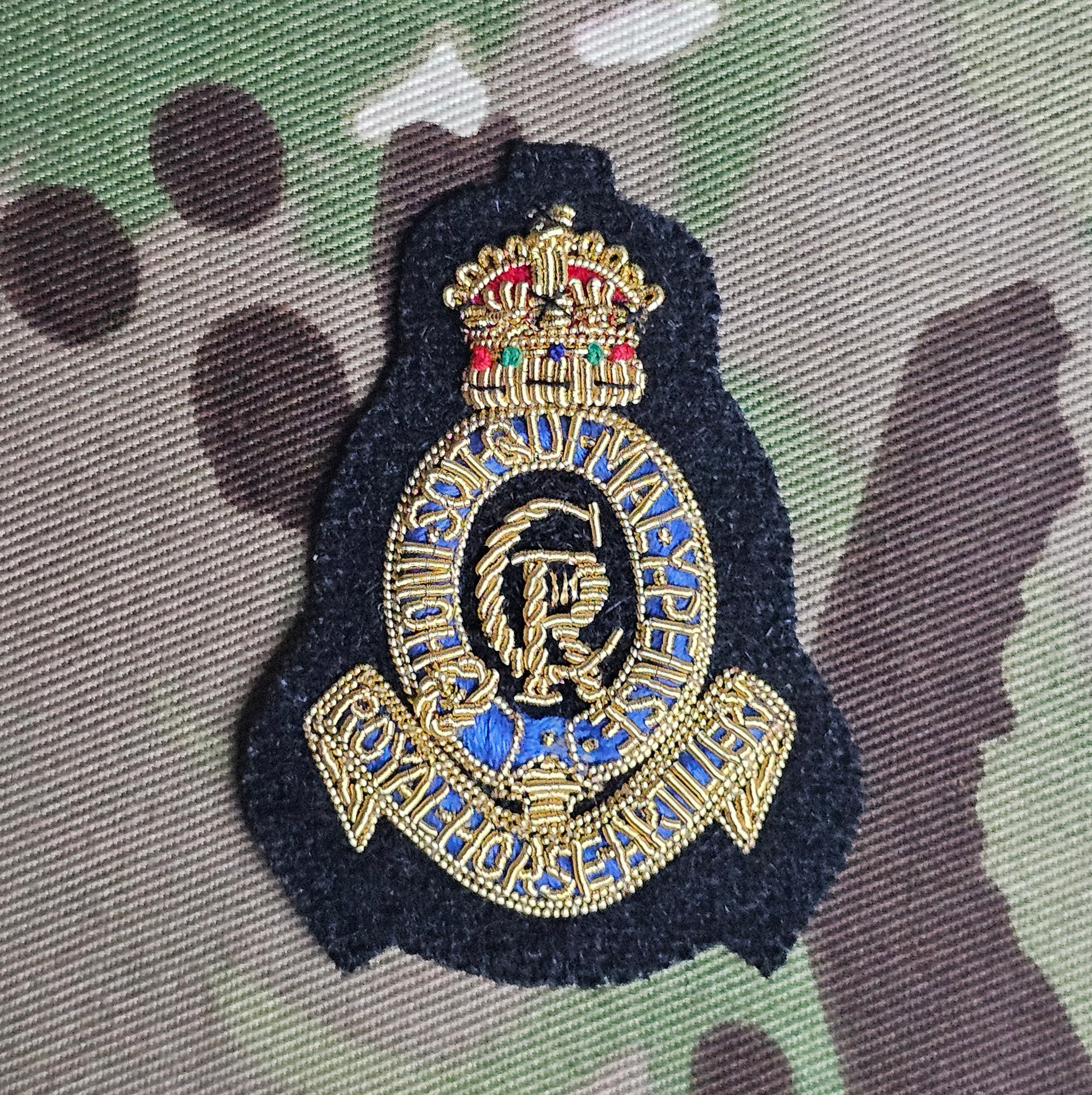 Royal Horse Artillery - RHA Officer Beret officer cap Badge (CIIIR ...