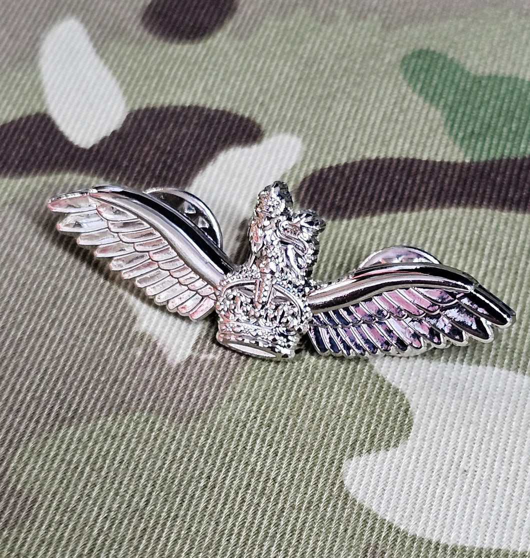 AAC / Army Air Corps Pilots Wings Metal (Kings Crown / CR3) - (Miniatu ...