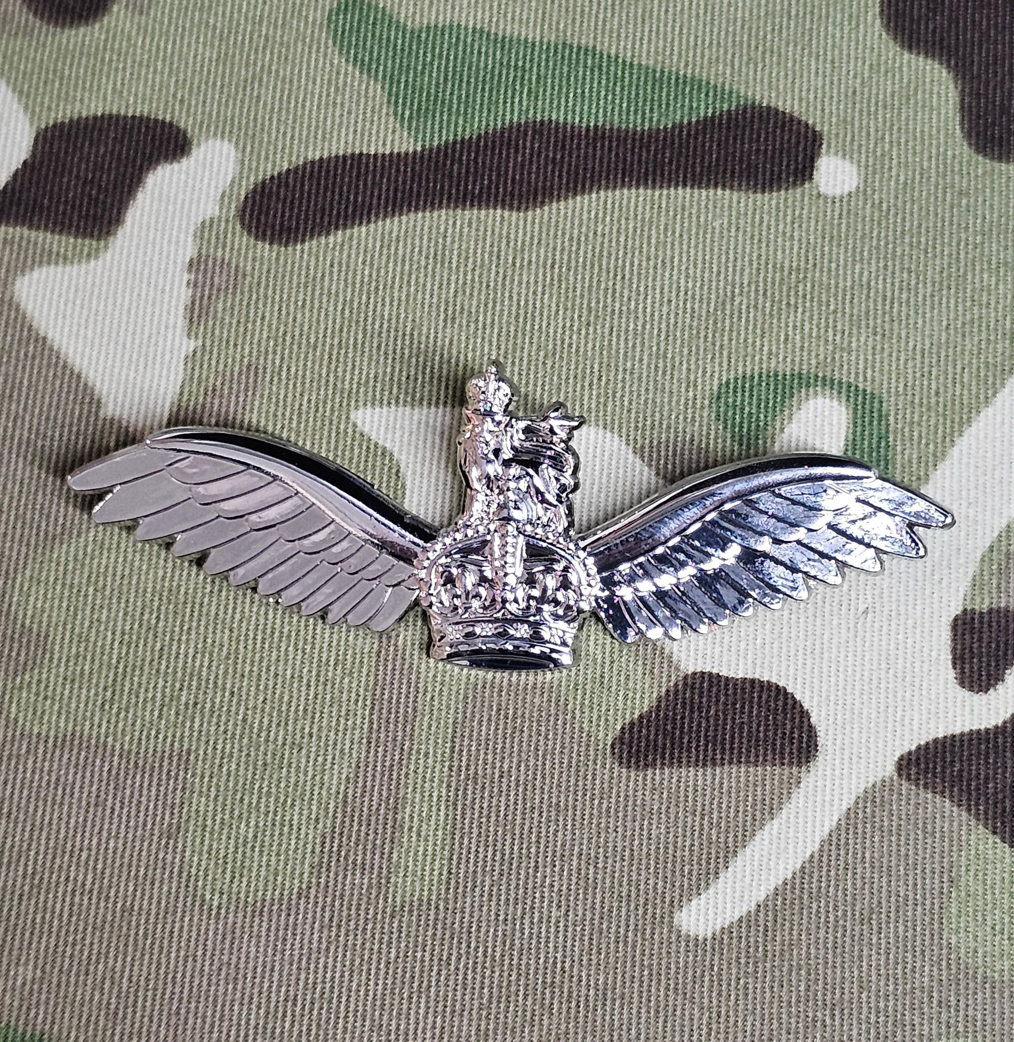 AAC / Army Air Corps Pilots Wings Metal (Kings Crown / CR3) - (Full Si ...