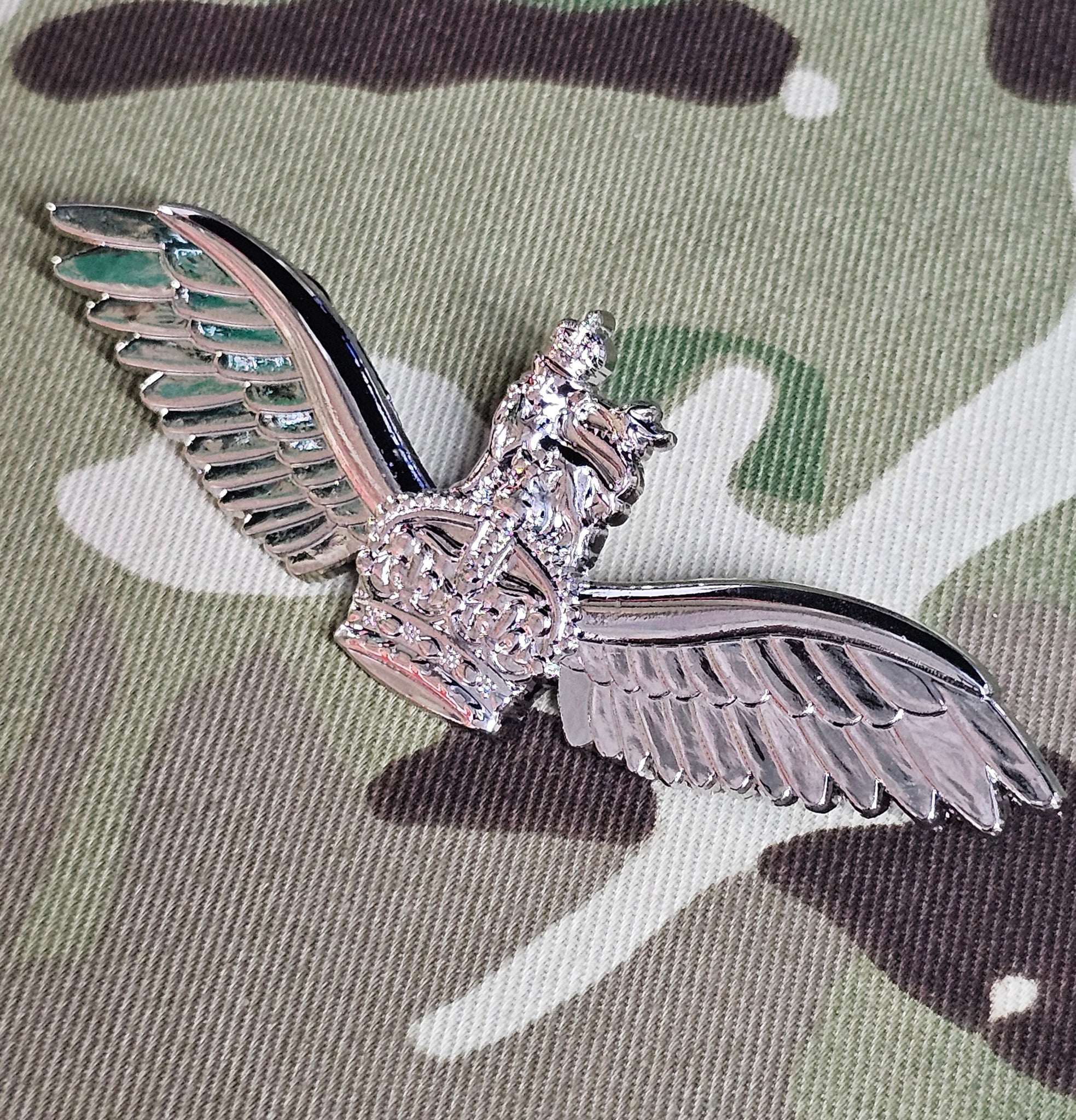 AAC / Army Air Corps Pilots Wings Metal (Kings Crown / CR3) - (Full Si ...